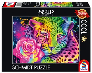Puzzle, SHEENA PIKE Kolorowy lampart, 1000 el. - Puzzle - miniaturka - grafika 1