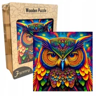Puzzle - Drewniane Puzzle Edukacyjne A3 Nocna Sowa Dzieci i Dorośli 240el DUŻE - miniaturka - grafika 1