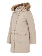 Kurtki damskie - MAMA.LICIOUS Damska kurtka Mlmacy Parka A, silver mink, S - miniaturka - grafika 1