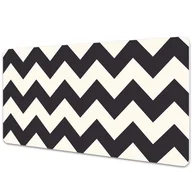 Podkładki na biurko - Mata ochronna na biurko Geometryczne zygzaki 90x45 cm - miniaturka - grafika 1