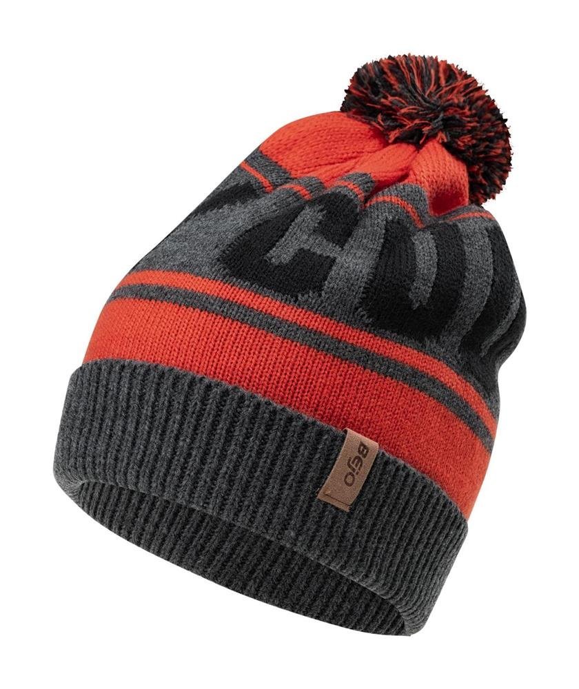 Czapka zimowa dziecięca Bejo Barro jrb ocieplana szaro-pomarańczowa