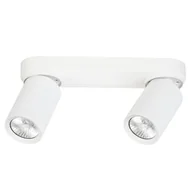 Lampy sufitowe - Reflektor sufitowy spot natynkowy Flex listwa biały 2xGU10x10W wym: 9 x 26 x 6 cm metal Alfa - miniaturka - grafika 1
