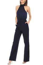 GUESS KOMBINEZON ELEGANCKI GRANATOWY PROSTY 46 GSQ