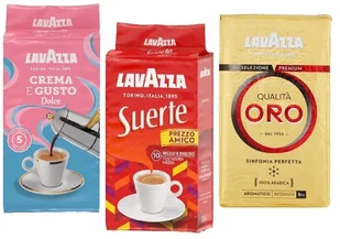 Zestaw 3 Kaw Lavazza Oro , Suerte , Gusto Dolce - Kawa - miniaturka - grafika 1
