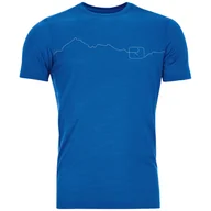 Koszulki sportowe męskie - Koszulka męska Ortovox 150 Cool Mountain Ts M Rozmiar: M / Kolor: niebieski/biały - miniaturka - grafika 1