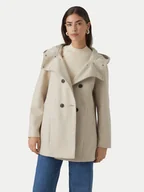 Płaszcze damskie - Vero Moda Płaszcz przejściowy Fortuneshila 10291044 Beżowy Regular Fit - miniaturka - grafika 1