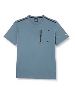 Koszulki męskie - Champion Legacy X-pro Zip Pocket S/S T-shirt męski, grigio peltro, S - grafika 1