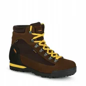 Buty trekkingowe męskie - Męskie buty trekkingowe Aku Slope GTX dark brown/mustard - 41,5 - miniaturka - grafika 1