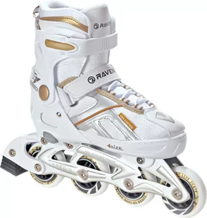 Rolki Regulowane Raven Pulse White/Gold 37-40 - Rolki - miniaturka - grafika 1