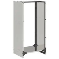 Wózki magazynowe - vidaXL Stojak na drewno opałowe 40x30x80 cm Stal nierdzewna - miniaturka - grafika 1