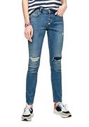 Moda i Uroda OUTLET - s.Oliver Damskie slim fit: Slim Leg-Jeans, niebieski, 40W x 32L - miniaturka - grafika 1
