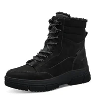 Śniegowce damskie - TAMARIS Damskie Comfort WL Lace Boot Duo-tex śniegowce, czarne, 40 EU, czarny, 40 EU - miniaturka - grafika 1