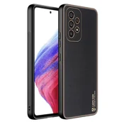 Etui i futerały do telefonów - Dux Ducis Yolo eleganckie etui pokrowiec ze skóry ekologicznej Samsung Galaxy A53 5G czarny - miniaturka - grafika 1