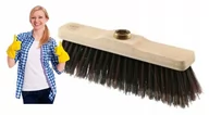 Miotły, szufle, mopy - Miotła do zamiatania drewniana uniwersalna 28x5,5 cm - miniaturka - grafika 1