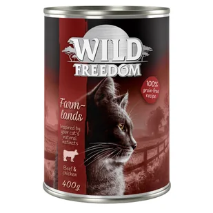 Wild Freedom Adult 6 x 400 g Farmlands Kurczak i wołowina - Mokra karma dla kotów - miniaturka - grafika 2