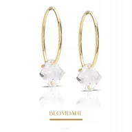 Kolczyki - BLOMDAHL KOLCZYKI HIPOALERGICZNE Bicone Crystal 6 mm - miniaturka - grafika 1