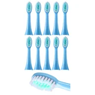 Końcówki do szczoteczek elektrycznych - Końcówki do szczoteczki do zębów dla dzieci Heckermann S1 Niebieskie 10 szt - miniaturka - grafika 1