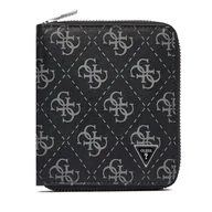 Portfele - Mały Portfel Męski Guess SMMALO LEA02 Czarny - miniaturka - grafika 1