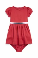 Sukienki i spódniczki dla dziewczynek - Polo Ralph Lauren sukienka niemowlęca kolor czerwony mini rozkloszowana - miniaturka - grafika 1