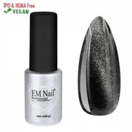 Lakiery hybrydowe - Lakier hybrydowy Cat Eye 7D Silver Merlin 7 - miniaturka - grafika 1