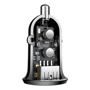 Baseus Grain Pro ładowarka samochodowa 2x USB 4,8 A czarny (CCALLP-01) - Ładowarki samochodowe - miniaturka - grafika 7