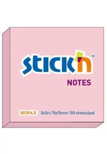 Stick`N Notes samoprzylepny 76x76mm RÓŻOWY PASTEL - Taśmy klejące - miniaturka - grafika 3