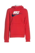 Bluzy dla chłopców - Nike chłopięca bluza B NSW PO HOODIE CLUB FLC HBR, university red, S, BV0783 - miniaturka - grafika 1