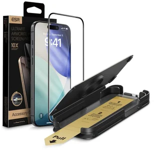 Szkło hartowane ESR Ultrafit Armorite Pro Tempered Glass do Apple iPhone 16 Pro / 17 Clear - Szkła hartowane na telefon - miniaturka - grafika 1