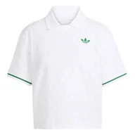 Koszulki sportowe damskie - Koszulka damska adidas Tennis Pro Climacool Polo Shirt White L - miniaturka - grafika 1
