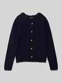 Swetry dla dziewczynek - Kurtka o kroju regular fit z imitacji dzianiny - miniaturka - grafika 1