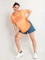 Koszule damskie - Bluzka bawełniana L pomarańczowy - miniaturka - grafika 1