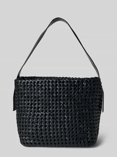 Torba shopper z efektem plecionki - Torebki damskie - miniaturka - grafika 1