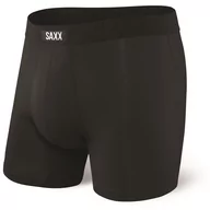 Majtki męskie - Bokserki Saxx Ultra Boxer Fly (black) Rozmiar: XL / Kolor: czarny - miniaturka - grafika 1