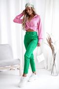 Spodnie damskie - Spodnie Visual zielone - SHOPAHOLIC`S DREAM - miniaturka - grafika 1