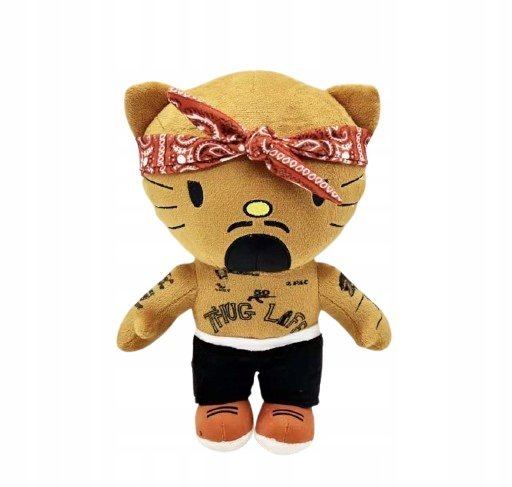 Pluszak Tupac Shakur 2Pac Hello Kitty Przytulanka Maskotka Rap Prezent