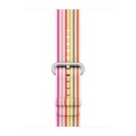 Akcesoria do smartwatchy - Apple Pasek nylonowy w kolorze różowym (prążki) do koperty 42mm / 44mm / 45mm / 46mm / 49mm - rozmiar M/L - miniaturka - grafika 1