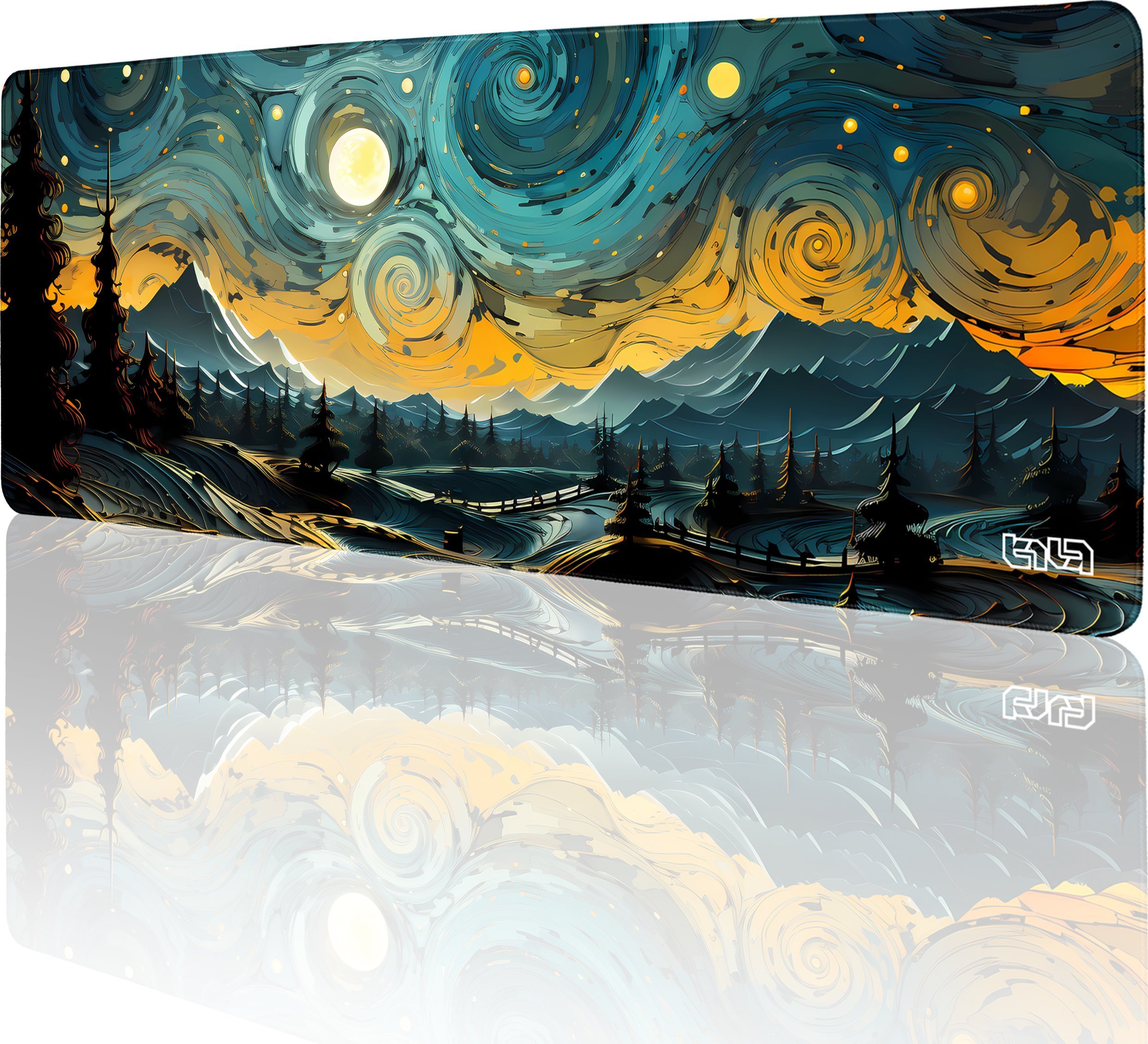 Podkładka Tilt PODKŁADKA GAMINGOWA Wiry Nocnych Gwiazd 80x30 TILT Wodoodporna Prezent