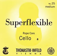 Akcesoria do instrumentów smyczkowych - Thomastik Einzelsaite für Cello 4/4 Superflexible - G-Saite Stahlseilkern, Chrom umsponnen, stark - miniaturka - grafika 1