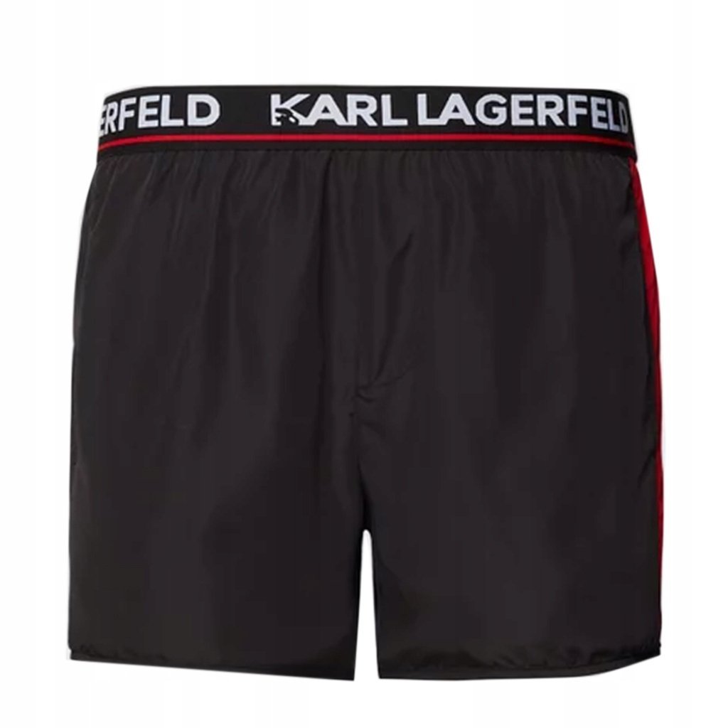 Szorty Kąpielowe KARL LAGERFELD KL22MBS07 Czarny