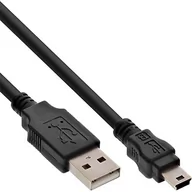 Kable USB - InLine Kabel USB USB A/Mini USB 5pin 0.5m Czarny 33107K - miniaturka - grafika 1