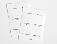 Etykiety do drukarek - Dailylike Etykiety papier samoprzylepny wiadomość vol.2 różne wzory 12x17cm. 2 arkusze - miniaturka - grafika 1