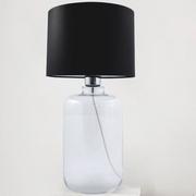 Lampy stojące - Lampa stołowa SAMASUN TRANSPARENT 5501BK Zumaline przezroczysty 002177-014399 - miniaturka - grafika 1