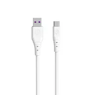 Kable USB - Dudao kabel przewód USB  USB Typ C 6A 1 m biały TGL3T - miniaturka - grafika 1