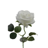 Sztuczne kwiaty - Róża sztuczna welur 50 cm - miniaturka - grafika 1