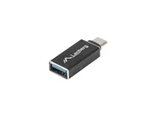 Adaptery i przejściówki - Lanberg adapter USB-C 3.1 - USB-A M/F OTG czarny AD-UC-UA-02 - miniaturka - grafika 1