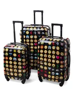 Walizki - Zestaw 3 walizek KEMER RGL PRINT Emotki - miniaturka - grafika 1