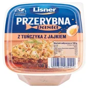 Konserwy i dania rybne - Lisner Przerybna Pasta z tuńczyka z jajkiem 130 g - miniaturka - grafika 1