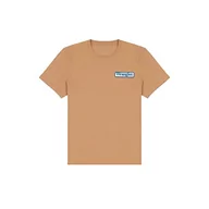 Koszulki męskie - Wrangler Męski t-shirt z logo, Burro Brown, L, Burro Brown, L - miniaturka - grafika 1