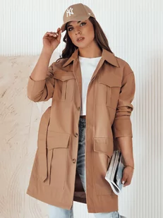 Płaszcz damski VERMONT kamelowy Dstreet NY0580-M - Płaszcze damskie - miniaturka - grafika 1