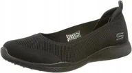 Trampki damskie - SKECHERS CZARNE DAMSKIE TRAMPKI WSUWANE 40 JIK - miniaturka - grafika 1